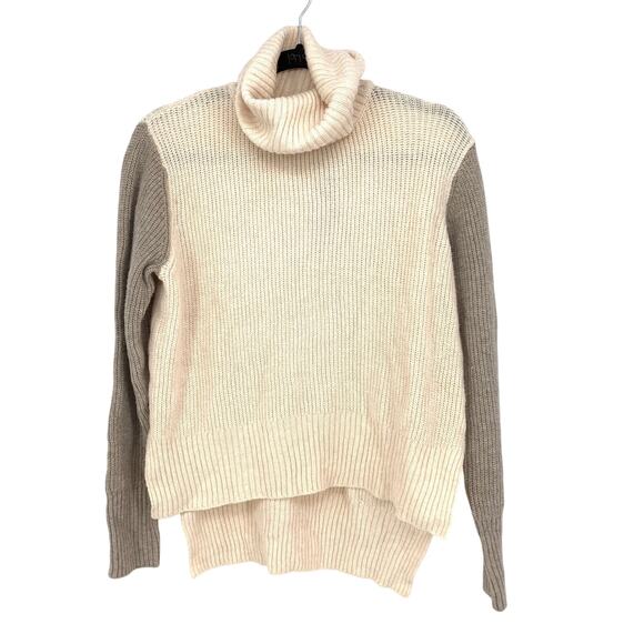 Lulus Turtleneck Sweater Womens Size Small Two Tone Colorblock Blush NEW - Picture 1 of 6
